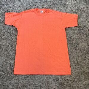Vintage Fruit of the Loom Shirt‎ Mens XL Blank Single Stitch Made USA 90s Pink